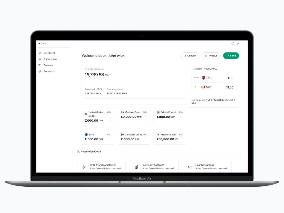 Launching Multi-Currency Accounts for USD, MXN, EUR, and 30+ More